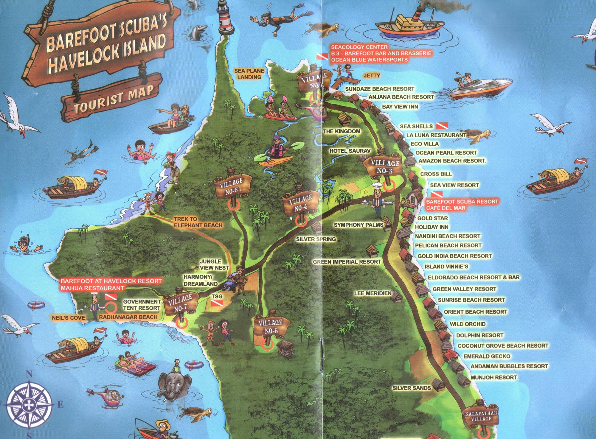map-of-barefoot-scuba-havelock-island